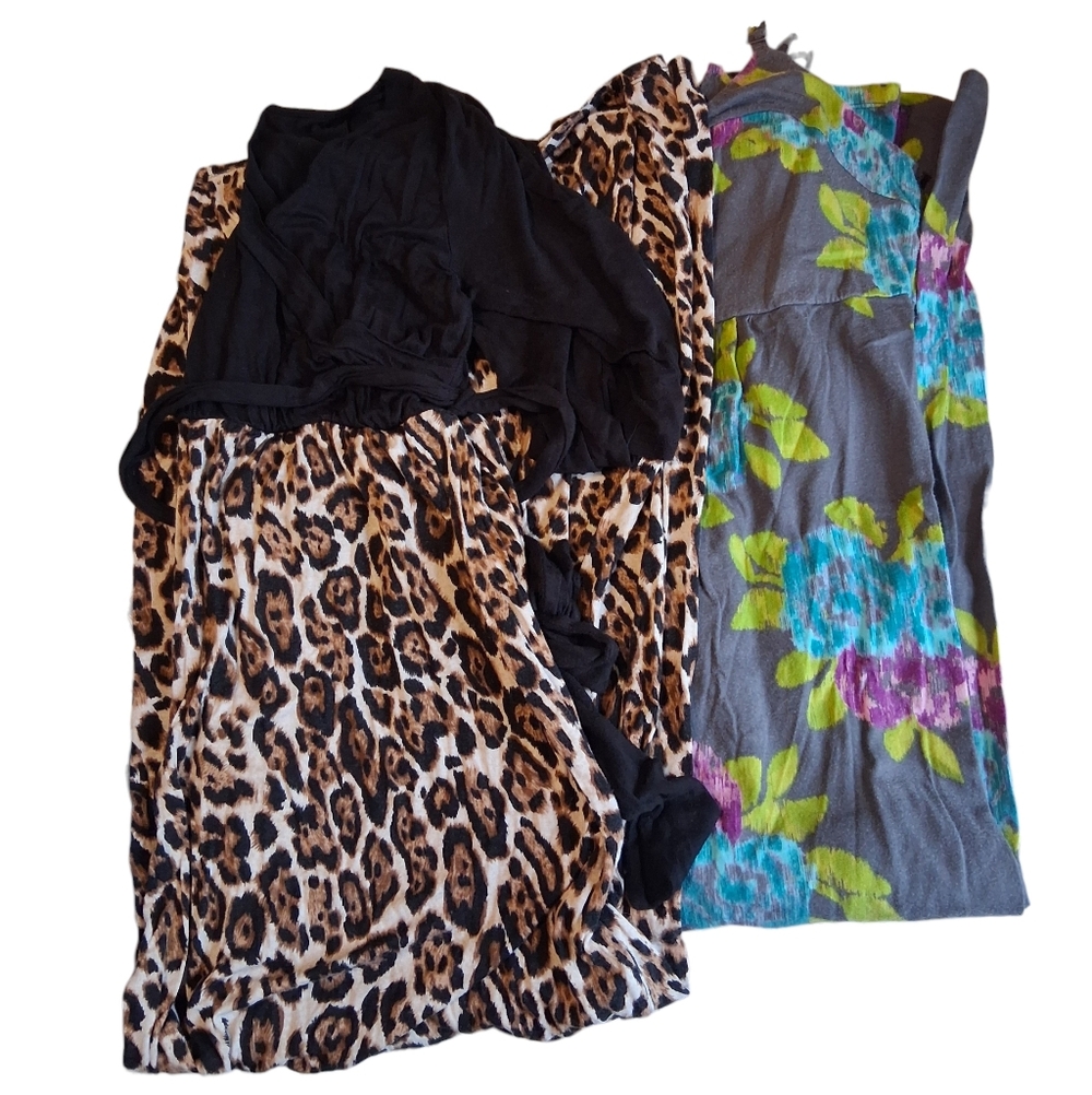 Bundle Of Maternity Dresses & Support Belt Size LG